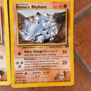 Lotto Carte Pokémon Rhyhorn Originali