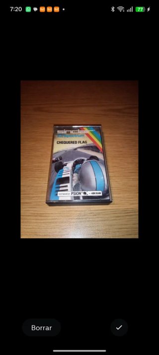 Sinclair ZX Spectrum Chequered Flag Cassette
