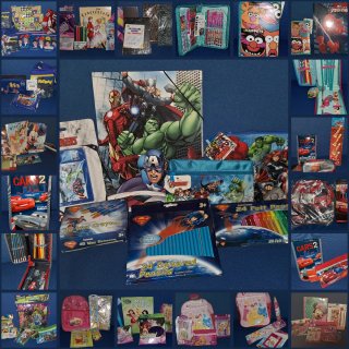 Lotto 100 pz materiale scolastico  disney