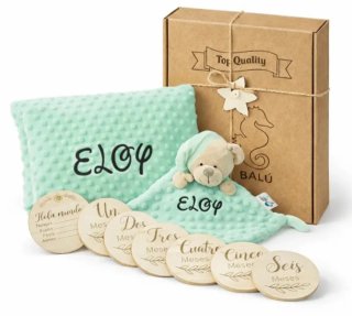 Mantita personalizada y peluche oso