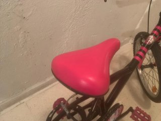 Bicicleta Infantil Btwin 20 pulgadas. Rosa y Negra