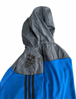 Chaqueta chandal Adidas vintage L Azul y Gris