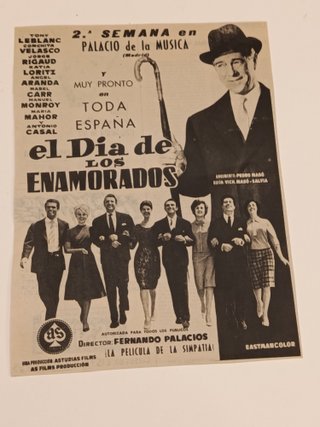 Lote 7 Láminas Cine Español Vintage