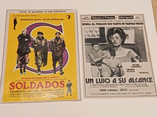 Lote 7 Láminas Cine Español Vintage