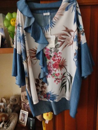 Casacca Diva donna fantasia floreale