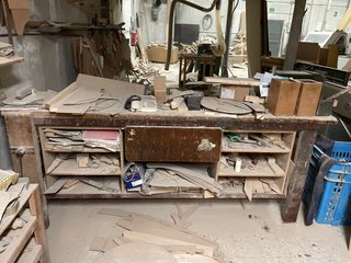 Banco de trabajo de madera