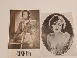 Lote 13 hojas Actrices Clásicas Años 20-30
