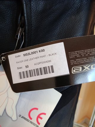 NUEVO mono AXO cuero 2 piezas moto talla 50 M