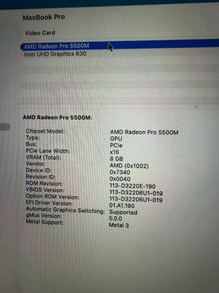 MacBook Pro 16 2019 Intel i9 | 32GB RAM 1TB SSD