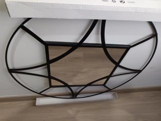 Espejo Metal Negro 80cm