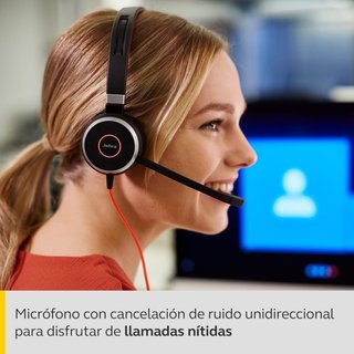 Jabra Evolve 40 MS – Auriculares Estéreo Certifica