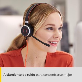 Jabra Evolve 40 MS – Auriculares Estéreo Certifica