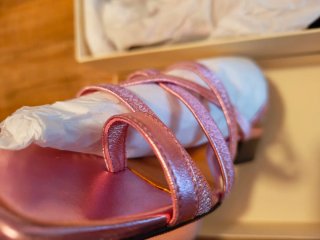 Sandalias Sézane Hillary Rosa Metalizado Talla 39