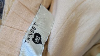 Vestido Twinset tirantes beige