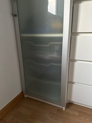 Puerta armario PAX cristal y metal