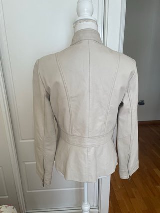 Chaqueta Piel Genuina Vintage Beige ver medidas