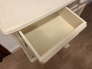 Cómoda recibidor madera blanca