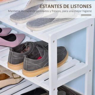 Zapatero de madera 3 niveles