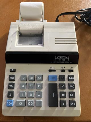 Calculadora Citizen CX-122 Impresora