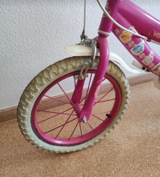 Bicicleta infantil rosa princesas