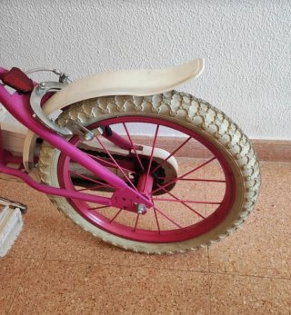 Bicicleta infantil rosa princesas