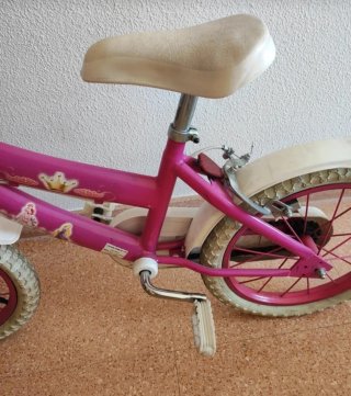 Bicicleta infantil rosa princesas