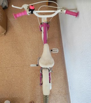 Bicicleta infantil rosa princesas