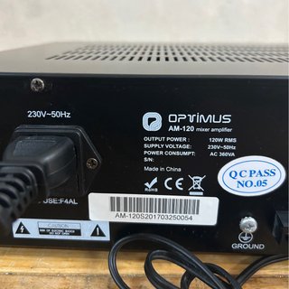 Amplificador Optimus AM-120 Negro