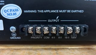 Amplificador Optimus AM-120 Negro