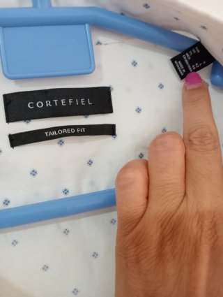 Camisa Caballero Blanca Estampada
