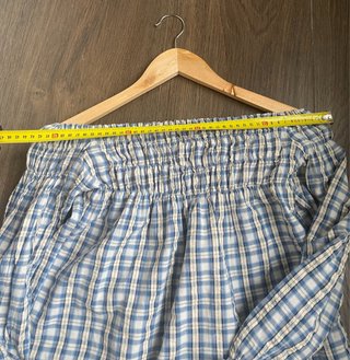 Camisa cuadros fruncida S