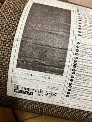 Alfombra Ikea gris poliéster