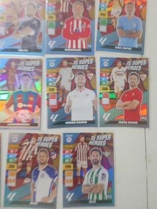 Lote 15 Cromos Futbol La Liga Super Heroes