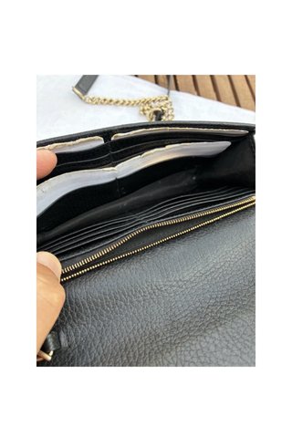 Bolso Pochette Gucci Negro Cadena