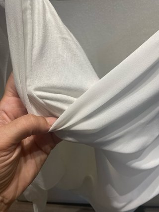 Blusa elegante blanca talla única