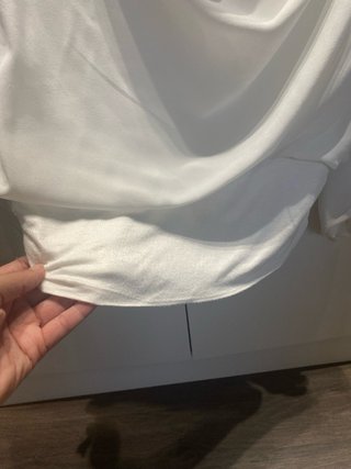 Blusa elegante blanca talla única