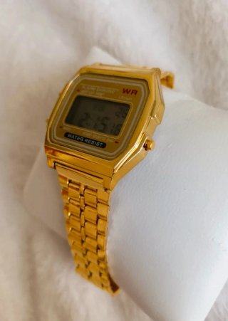 Reloj WR Digital Acero Dorado Sport Alarma