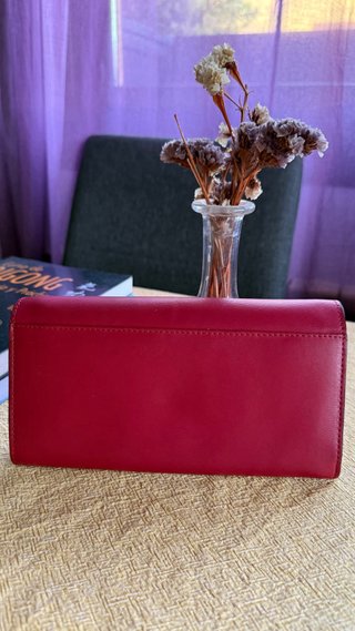 Cartera Timberland Roja Poco Usada 20x10cm