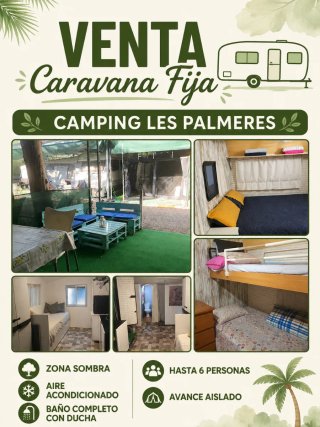 Caravana Fija en Camping Les Palmeres