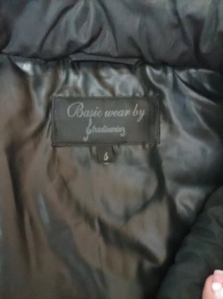 Chaleco negro acolchado talla M