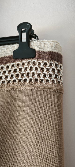 Tovaglia beige/marrone 1,25x1,60m