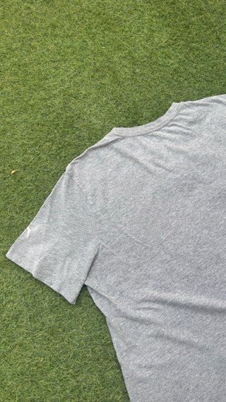 Camiseta Puma Logo Rayas Gris Talla XL