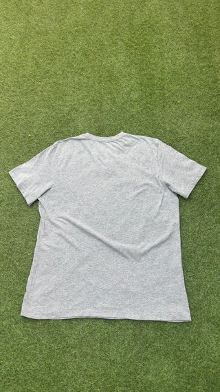 Camiseta Puma Logo Rayas Gris Talla XL