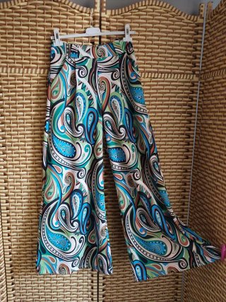 Pantalón palazzo estampado paisley M