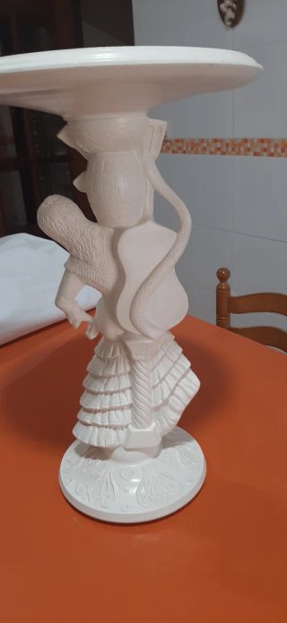 Tavolo ausiliario con ballerina spagnola