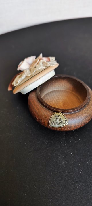 Portagioie Capodimonte Via Veneto legno e porcella