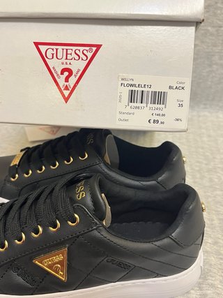 Scarpe Guess nere oro 35 nuove