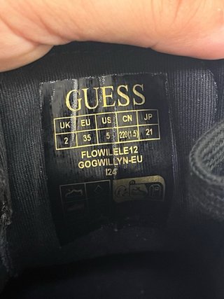 Scarpe Guess nere oro 35 nuove