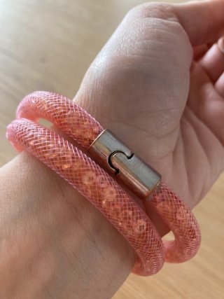 Set 2 bracciali effetto rete