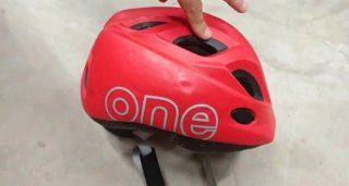 Casco Bobike Bicicleta Niño Rojo
